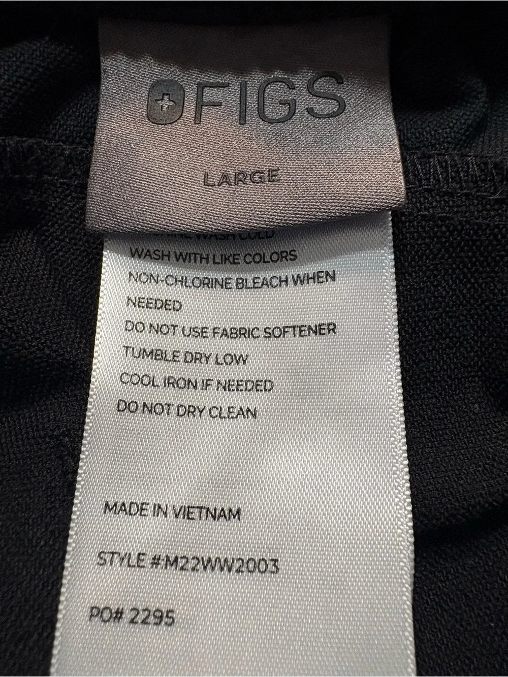 FIGS Pants Mens Large (34x32) Black Bonsai Scrub Trousers Performance Stretch